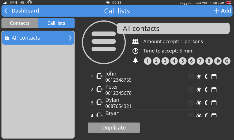 screenshot AllContacts