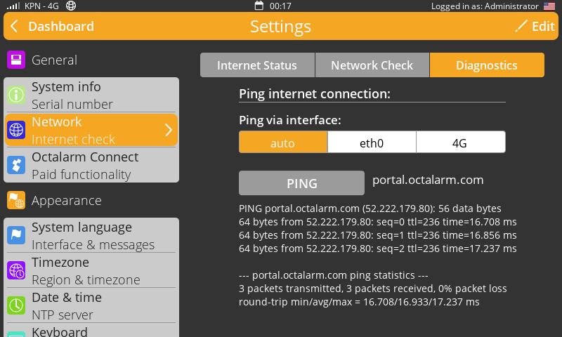 Screenshot Diagnostics