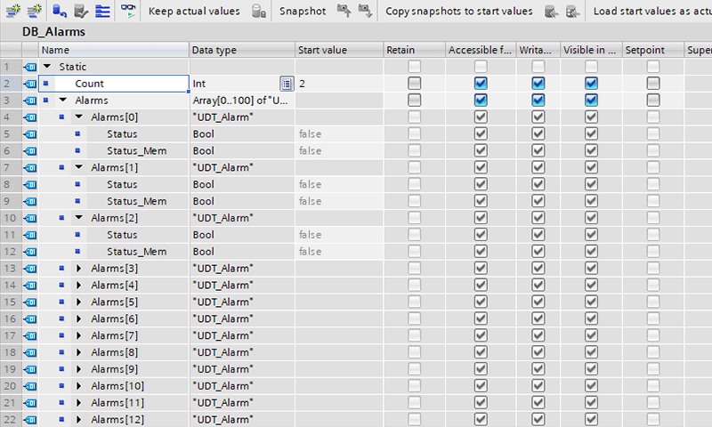 Screenshot DB_Alarms