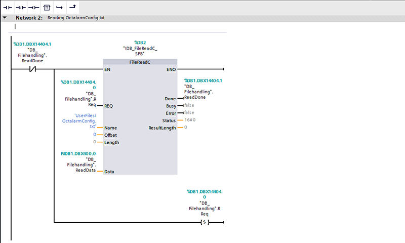 Screenshot FileReadC instruction