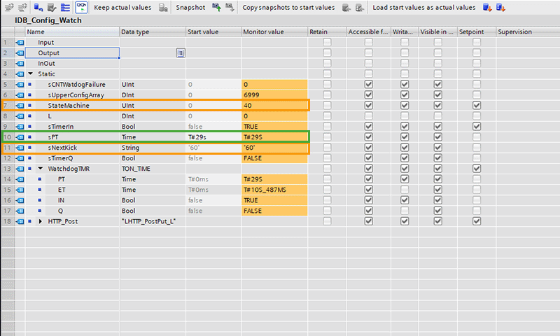 Screenshot IDB_Config_Watch