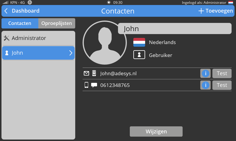 Screenshot NewContactJohnAdded