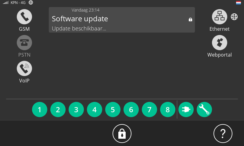 Screenshot Dashboard SoftwareUpdate