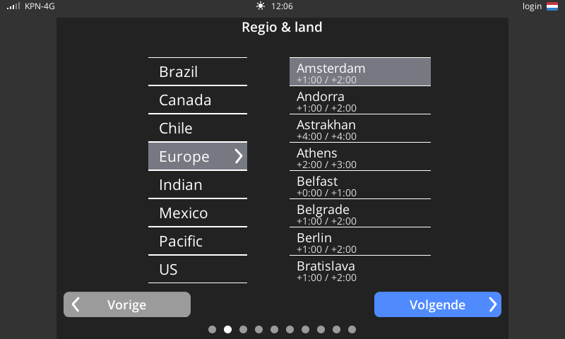 screen onboarding country selection