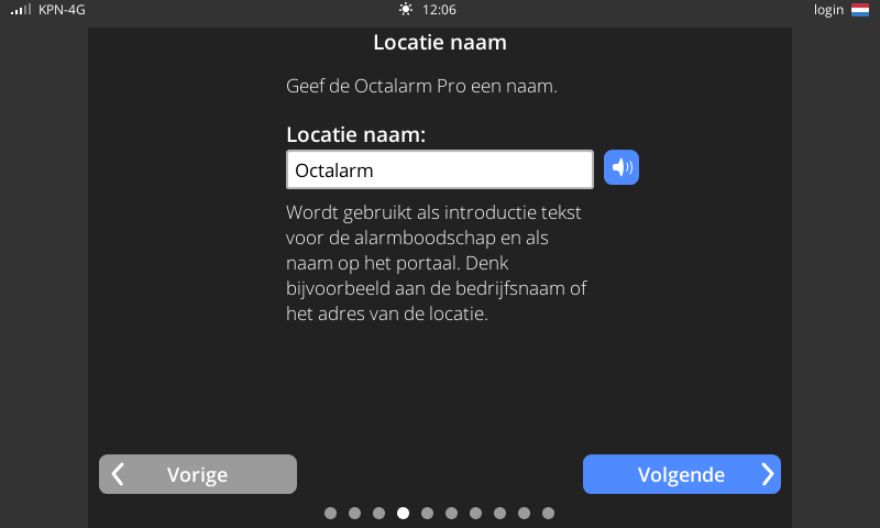screen onboarding location name
